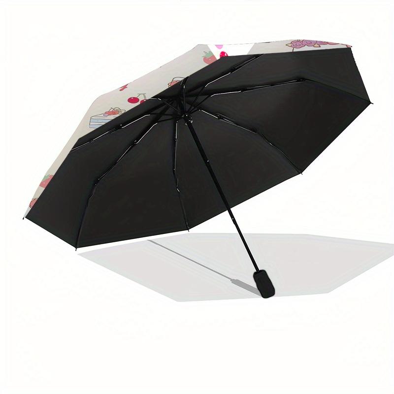 Hello Kitty,Cute Patterns Automatic Umbrella-Foldable, Durable 8-Bone Design, Compact and Stylish, Great for Camping, Halloween, Christmas,