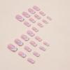Simple European square fashion manicure pure desire silver powder commuting versatile naked pink manicure piece wearing nail nails
