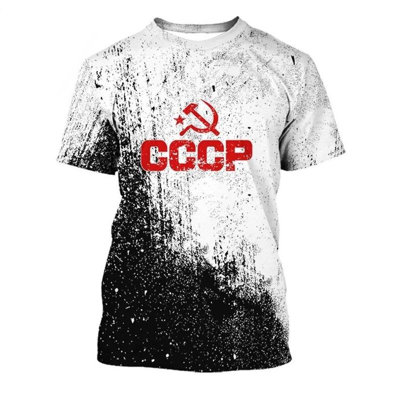 CCCP- Soviet 3D Print Sport Quick-dry Breathable Men Women T-shirt Casual Retro Trend Fashion Adult Kid Short-sleeve Clothes Top