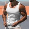 Mens Solid Color I Shaped Fitness Sports Gym Tank Top