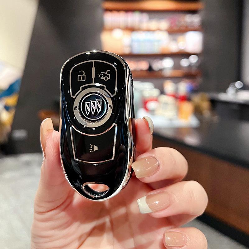 Premium Key Case for Buick Regal, Envision, GL8, LaCrosse, Enclave, GX and Weilan 7 Cars - Women's Shell Buckle Bag
