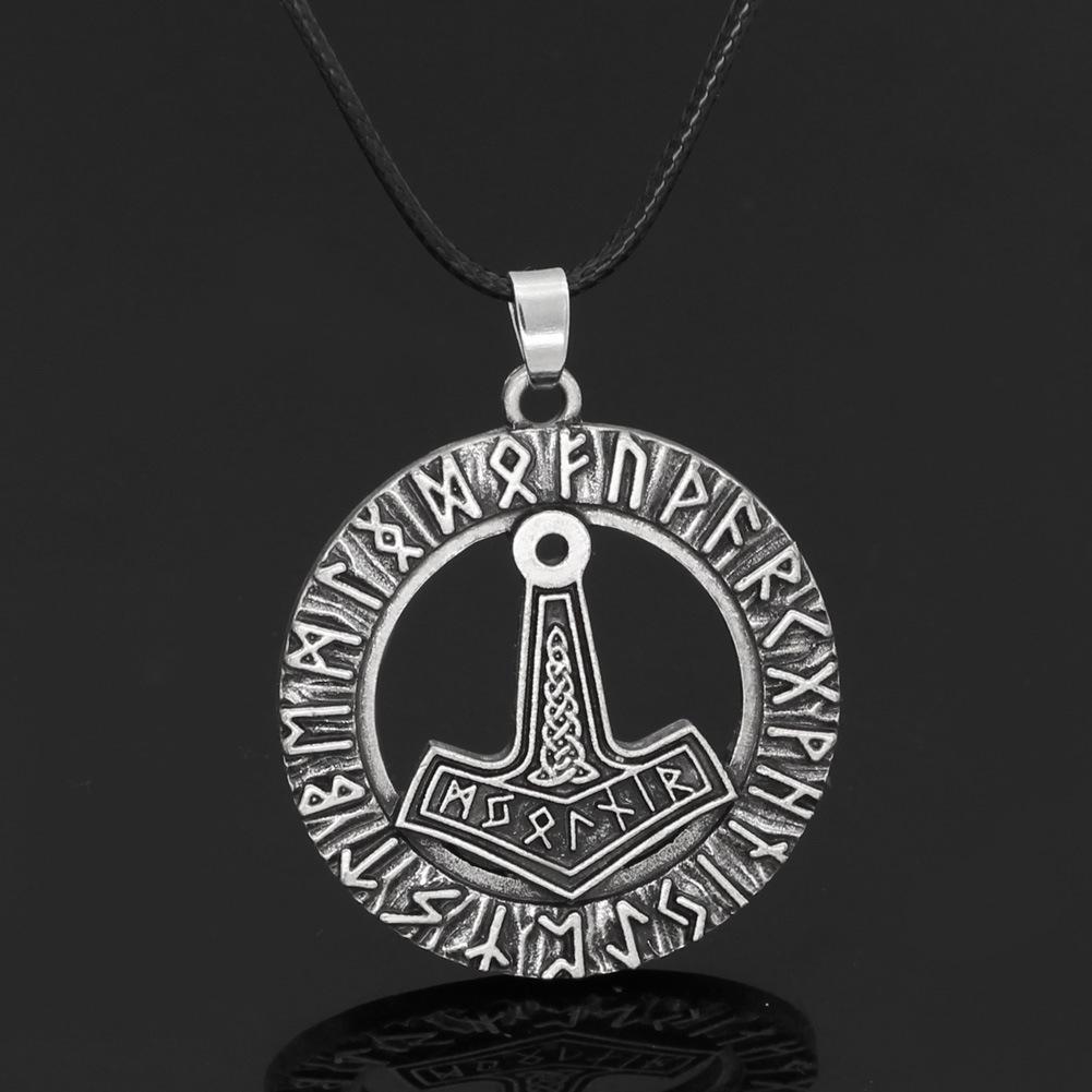Nordic Viking Rune Pendant - Pirate Hammer Symbol Accessory