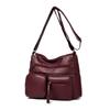 Dámská taška Vintage taška přes rameno Vícekapsá velkokapacitní taška crossbody
