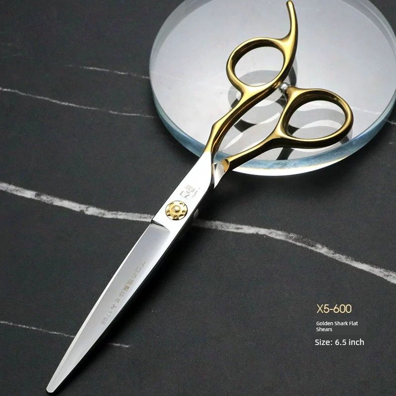 

Knife Male Special Seamless Thin Hairdressing Scissors 6.5 inch gold shark flat scissors (X5-650)