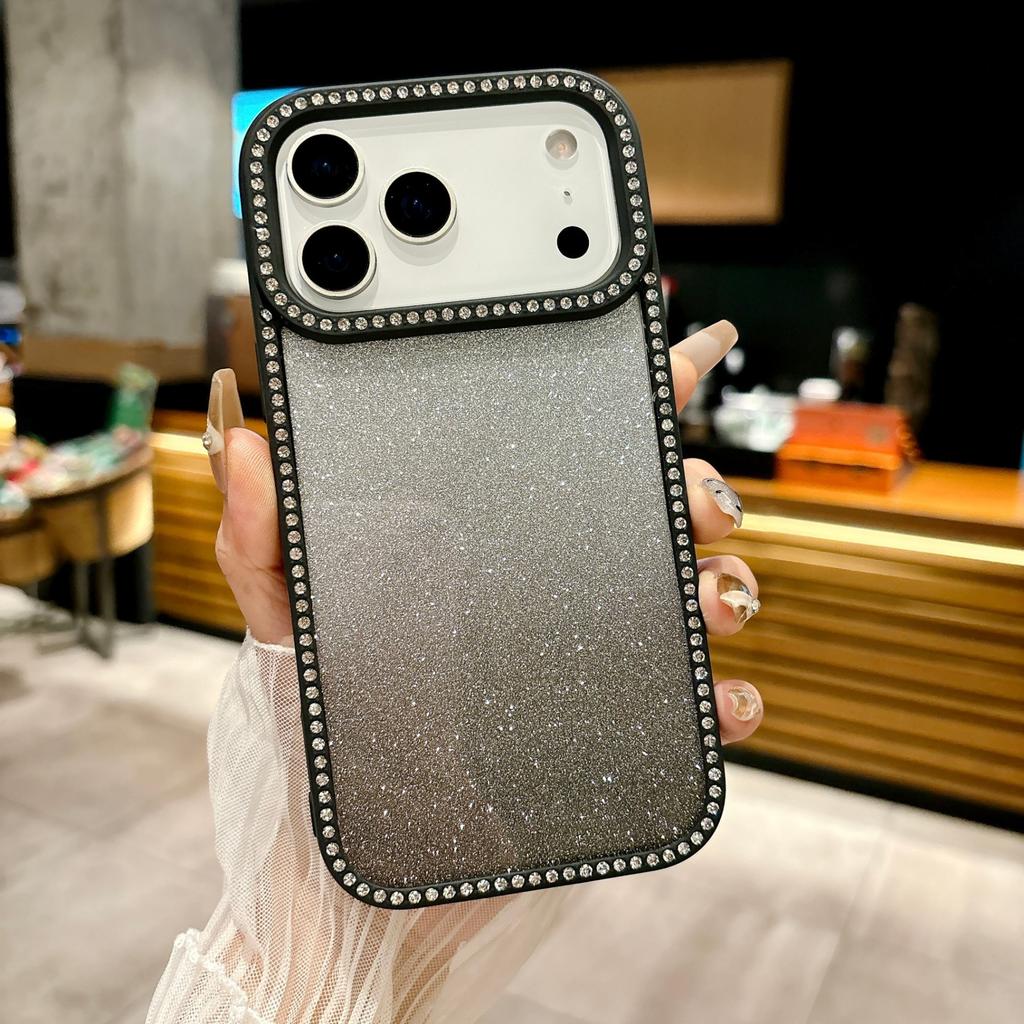 Applicable to iphone17promax mobile phone case flash diamond Apple 16/15 protective case 14 diamond 13 glitter 12/11