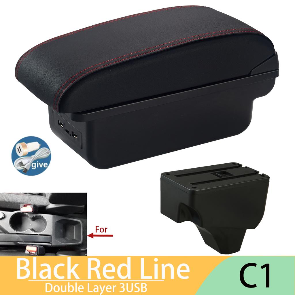 For Peugeot 2008 Armrest For Peugeot 208 Car Armrest Box 2019-2025 Retrofit Parts Interior Details Storage Box Accessories