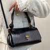 Niche texture bag new handbag handbag classic retro solid color shoulder bag fashion bag