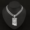 Men'S Jewelry Accessories Personality Exaggerated Human Avatar Pendant Alloy Rhinestone Hip Hop Personality Men'S Necklace Pendant Necklace