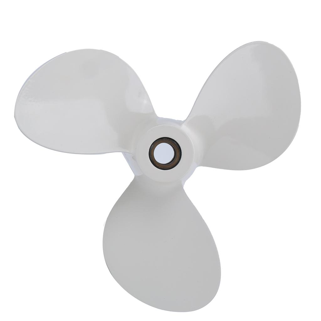 Marine Propeller with 3 Blades Boat Propeller Durable 9X7‑1 2‑C Aluminum Outboard Fittings