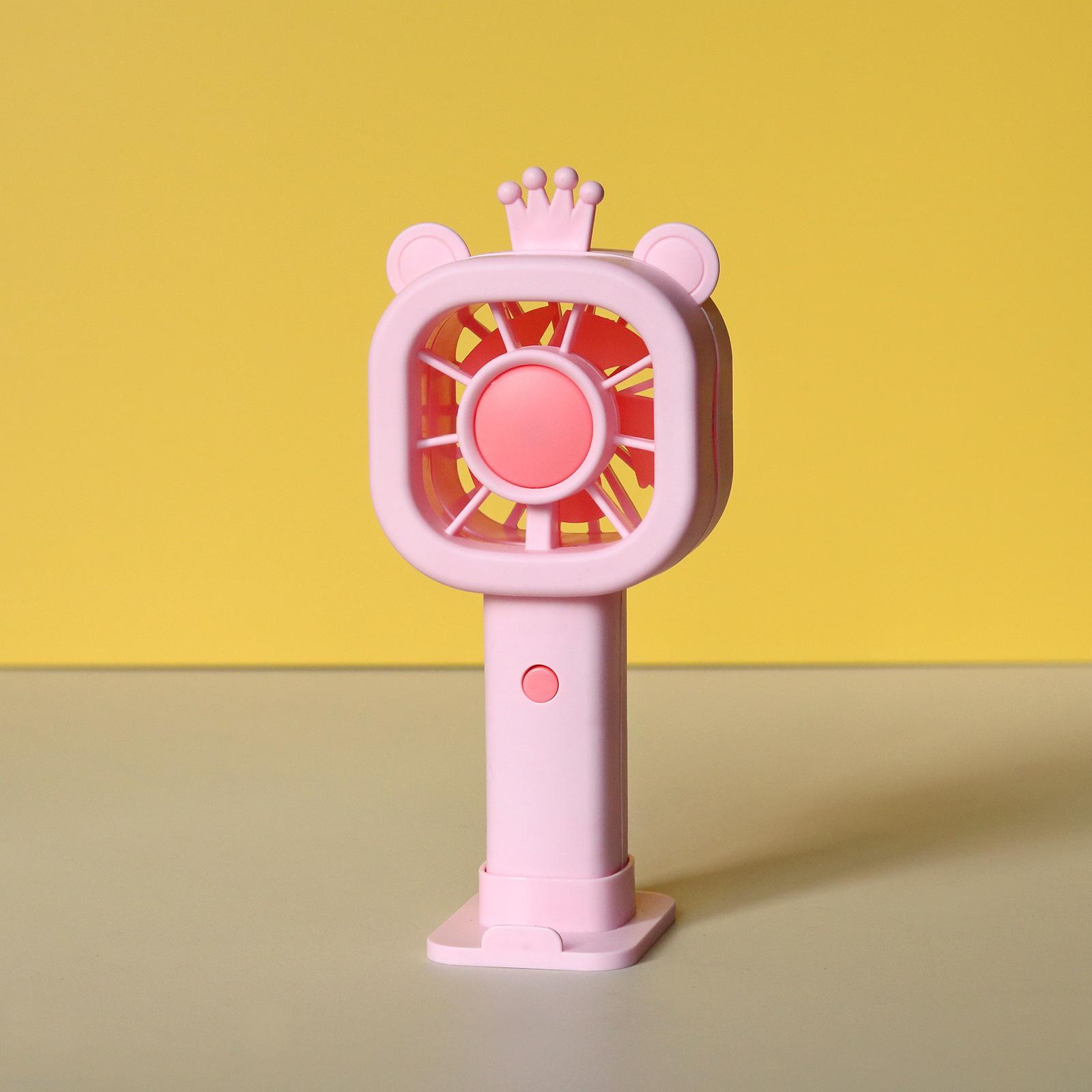 2026 USB Rechargeable Portable Handheld Cartoon Fruit Mini Fan See actual item