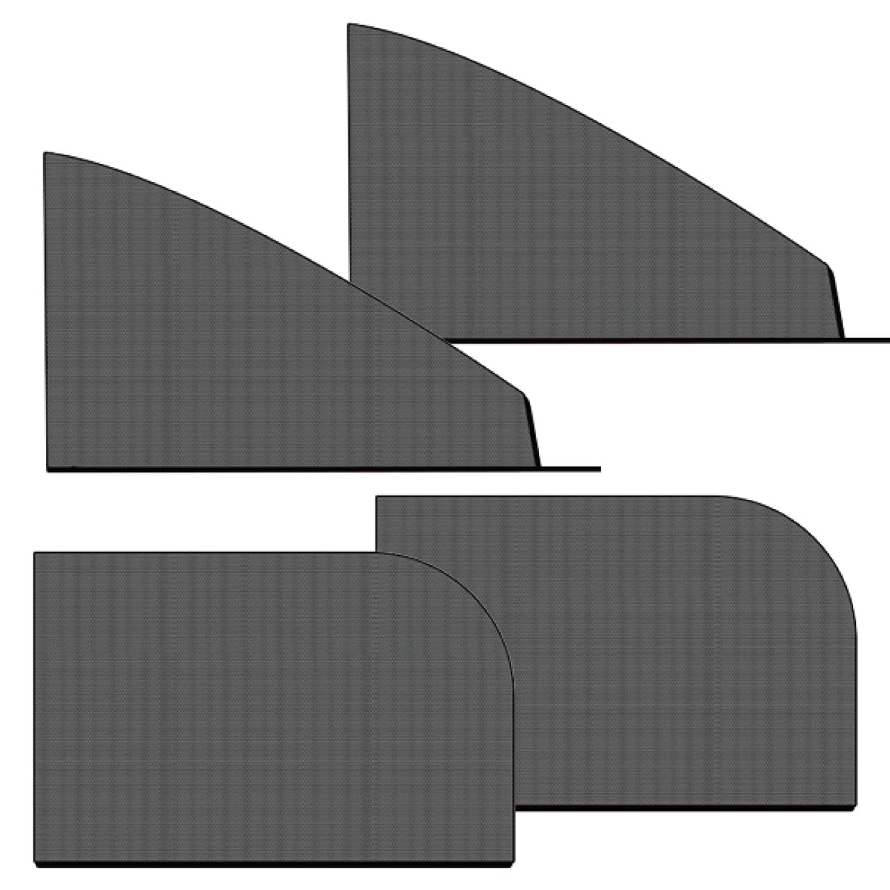 

RERACO Car Screen Door, Side Door, Set of 4, Sedan, SUV, Universal Car Screen