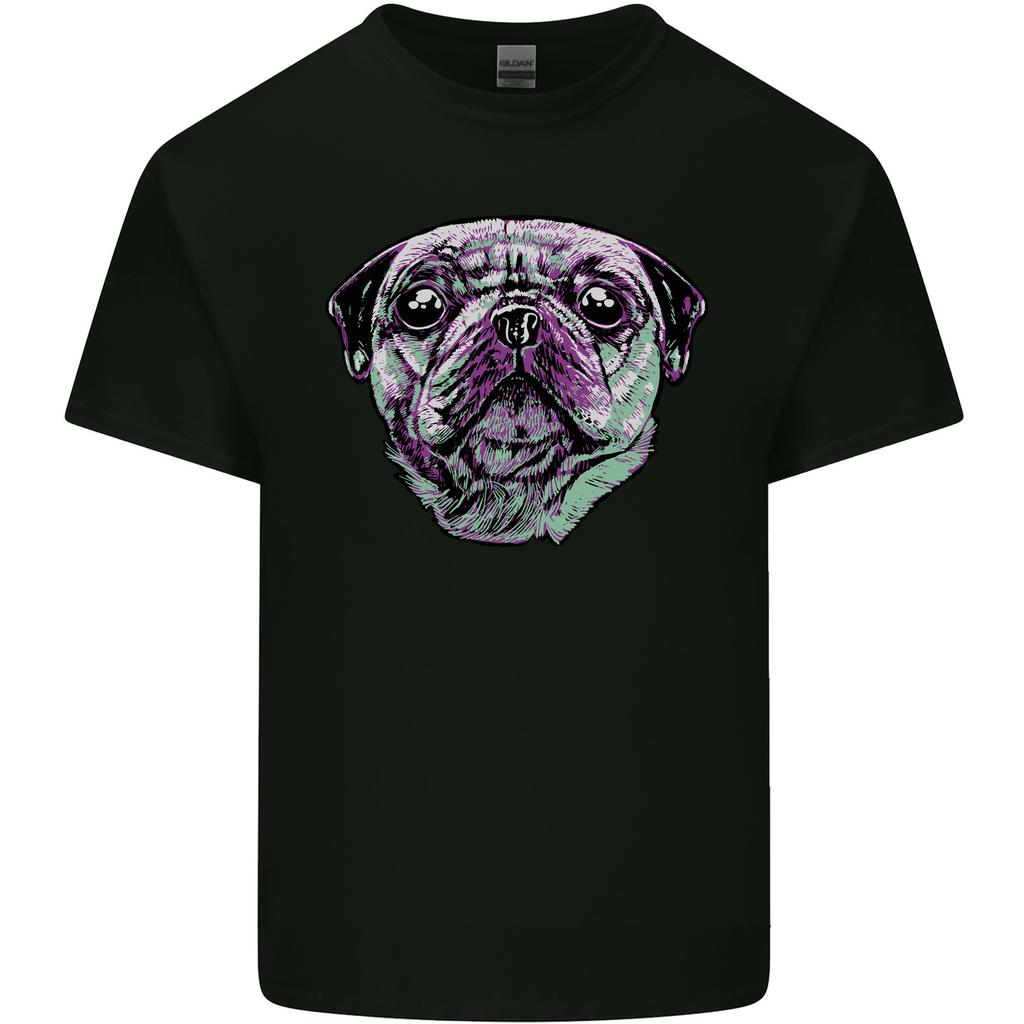 A Pug Face Dog Unisexs Light Cotton TShirt