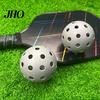Pickleball Set 3 Stück 40 Löcher Hoher Rückprall Sichtbarkeit PE Indoor Outdoor Glatter Flug Turnier Training Übungsball Zubehör