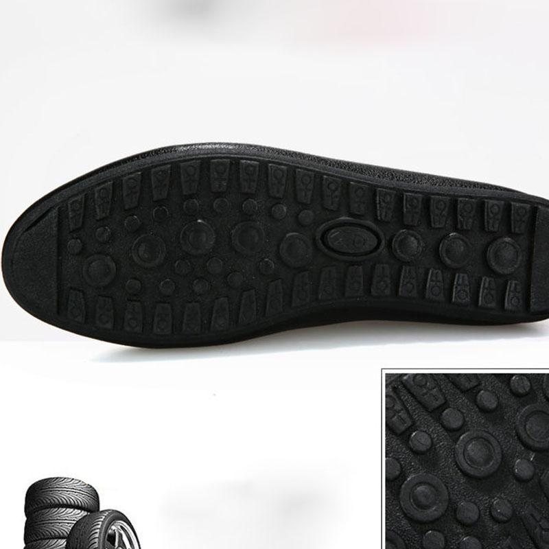 Casual Leather Shoes Men's Shoes Large Size Hollow Breathable Ultra-light Hand-stitched Leather Shoes