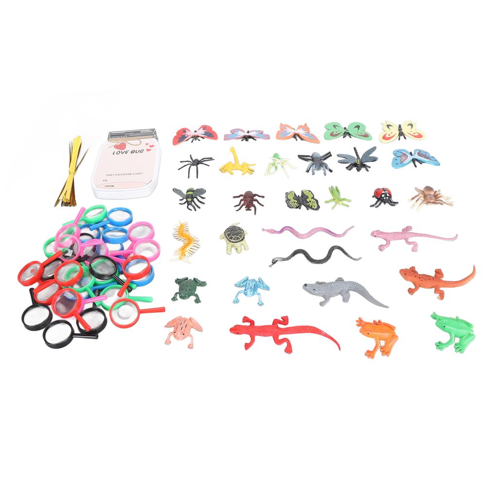 Valentines Day Cards Love Bug Gift Card Set with Bug Decorations Valentine Favors for Adults Children Crafts Type G