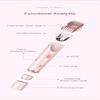 IPX7 waterproof women's hair removal device - dual-purpose body hair trimmer and shaving tool - mini shaving kit