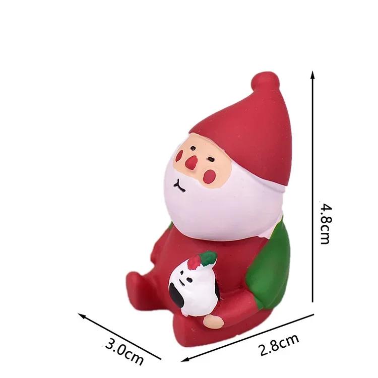 1pc Scene Decoration Christmas Series Bookshelf Decorationt Collectible Home Decoration Garden Resin Craft Toy Bonsai Ornaments