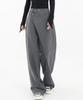 Pantaloni eleganti vintage da donna, neri, coreani, larghi, classici, patchwork, da ufficio, da donna, palazzo