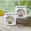 Outdoor Enamel Water Cups, Camping Mug, Campfire Party, Beer Coffee Mugs, Mountain Handle Mug, Best Gifts for Camper Lovers
