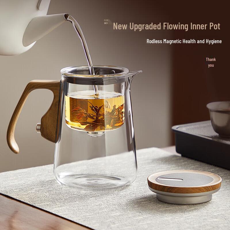 Yihucha Glass Teapot & Titanium Cup Tea Set