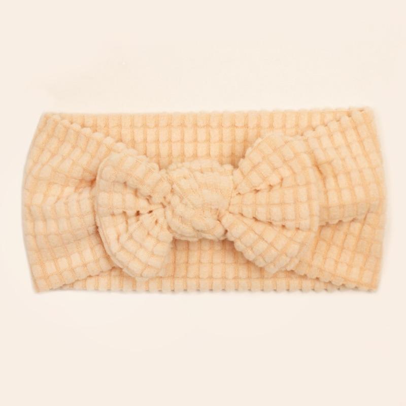 New Baby Headband, Cute Solid Color Bow Baby Fontanelle Headband, Children's Hair Accessories