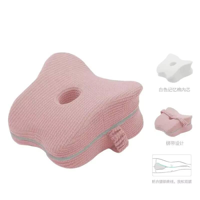 Side Sleeping Cushion Memory Foam Leg Pillow Knee Orthopaedic Leg Pillow Sciatica Back Hip Joint for Pain Relief Thigh Leg Pad