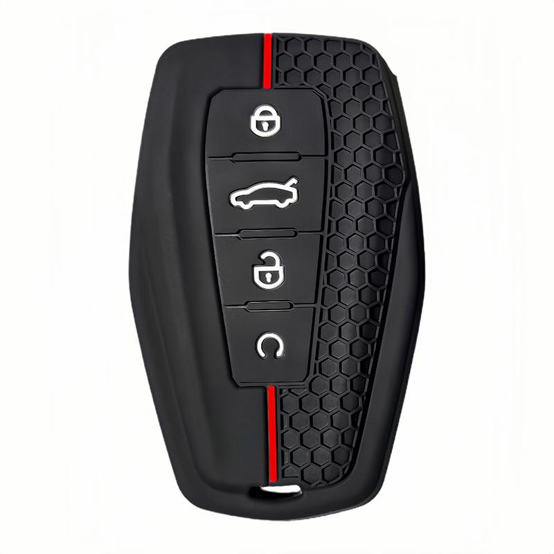 Silicone Car Key Cover Case For Renault Geely Coolray X6 Geometry C Emgrand Global Kulrey Hawk Gx7 Remote Car Accessories