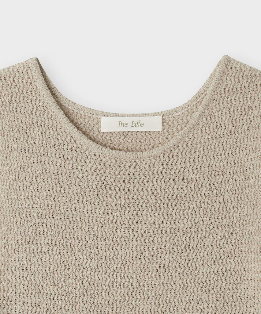 Deolil Melt Sleeveless Knit_Beige