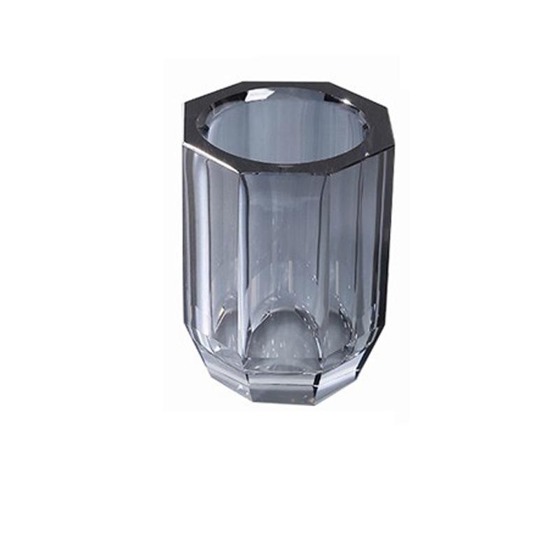 

Glass lotion bottle transparent crystal bathroom set tray household soap dispenser set bathroom accessories organizer dispenser