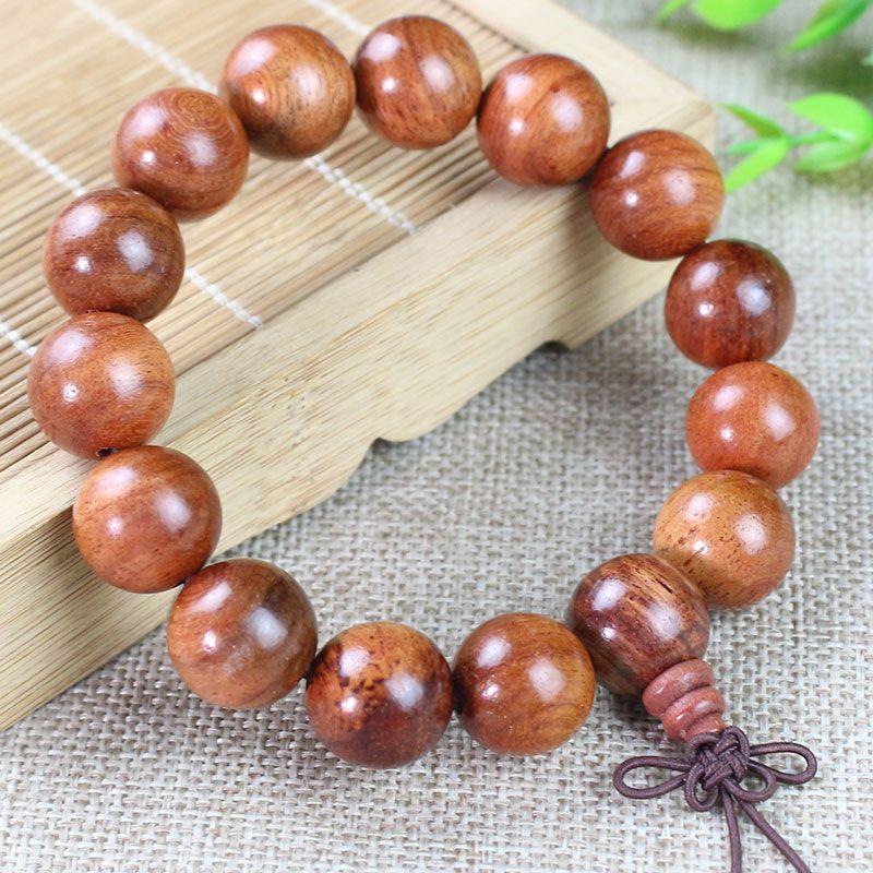 

Прямые продажи с фабрики Палисандр Лаос Мужской и женский парный браслет [Ordinary light color] diameter 15MM 15