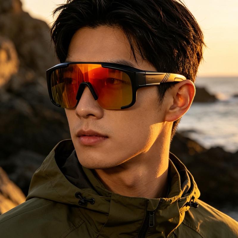New Fashion Cycling Sunglasses Men And Women Anti-fog Windproof Motorcycle Driving Goggles Fishing Hiking Outdoor Oversized Eyewear