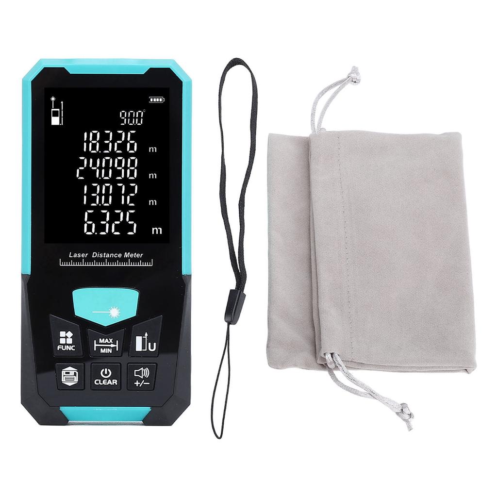 0.05 To 100m Digital Distance Meter 2.4in LCD Display High Accuracy Handheld Rangefinder M In FT