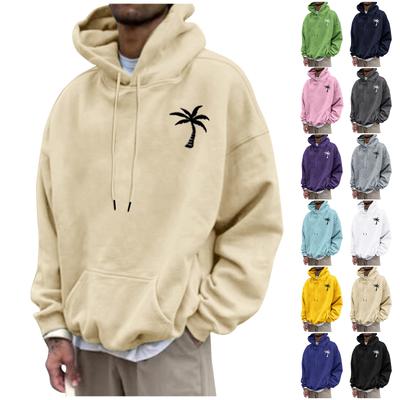 Men's Hooded Print Pattern Fashion Loose Men's And Women's Long Sleeve Hooded Sweatshirt