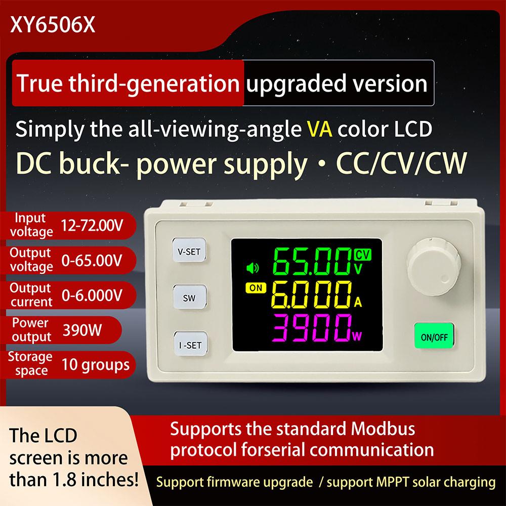 XY6506X/XY6509X 390W 585W CNC Adjustable DC Voltage Regulator Power Supply Constant Voltage/Current Buck Module MPPT Charging