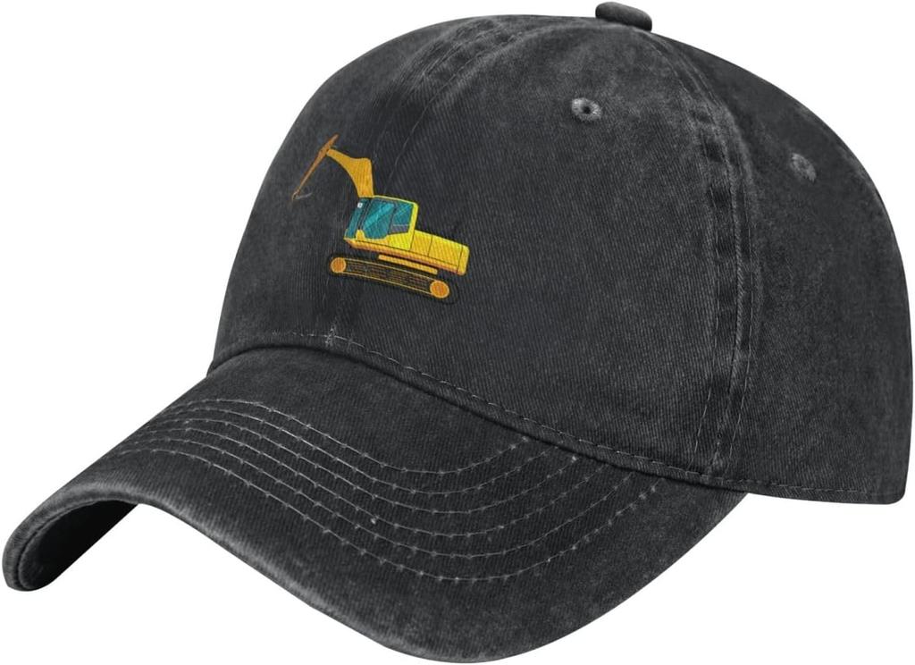 Excavator Heavy Baseball Cap Women Men Vintage Hat Adjustable Dad Golf Ball Cap