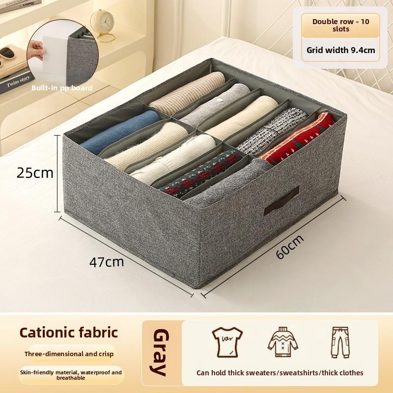 Modern Minimalist Fabric Foldable Closet Drawer Organizer For Clothing Storage
