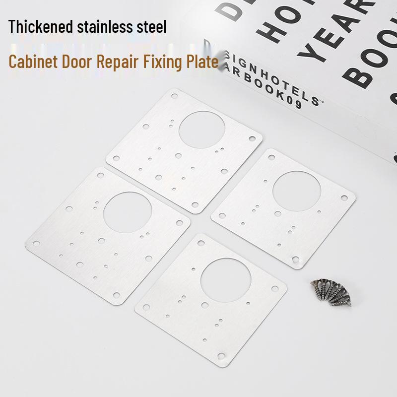 Stainless Steel Hinge Repair Plate for Wardrobe and Cabinet Doors