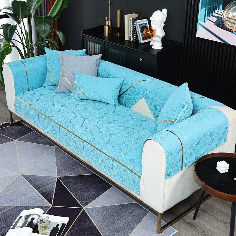 

Подушка для дивана из синели, чехол для дивана, полотенце, универсальный нескользящий чехол для дивана на четыре сезона, полный комплект, универсальный чехол для дивана 70*70