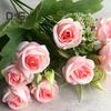 Künstliche Blume, schön aussehend, wetterbeständig, exquisit, modern, einfach, künstliche Regenrose