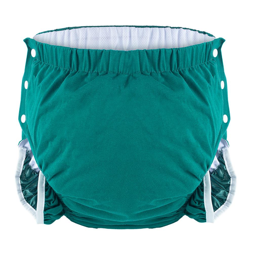 Leak-Proof Elderly Incontinence Underwear - Washable Pure Cotton Adult Diapers