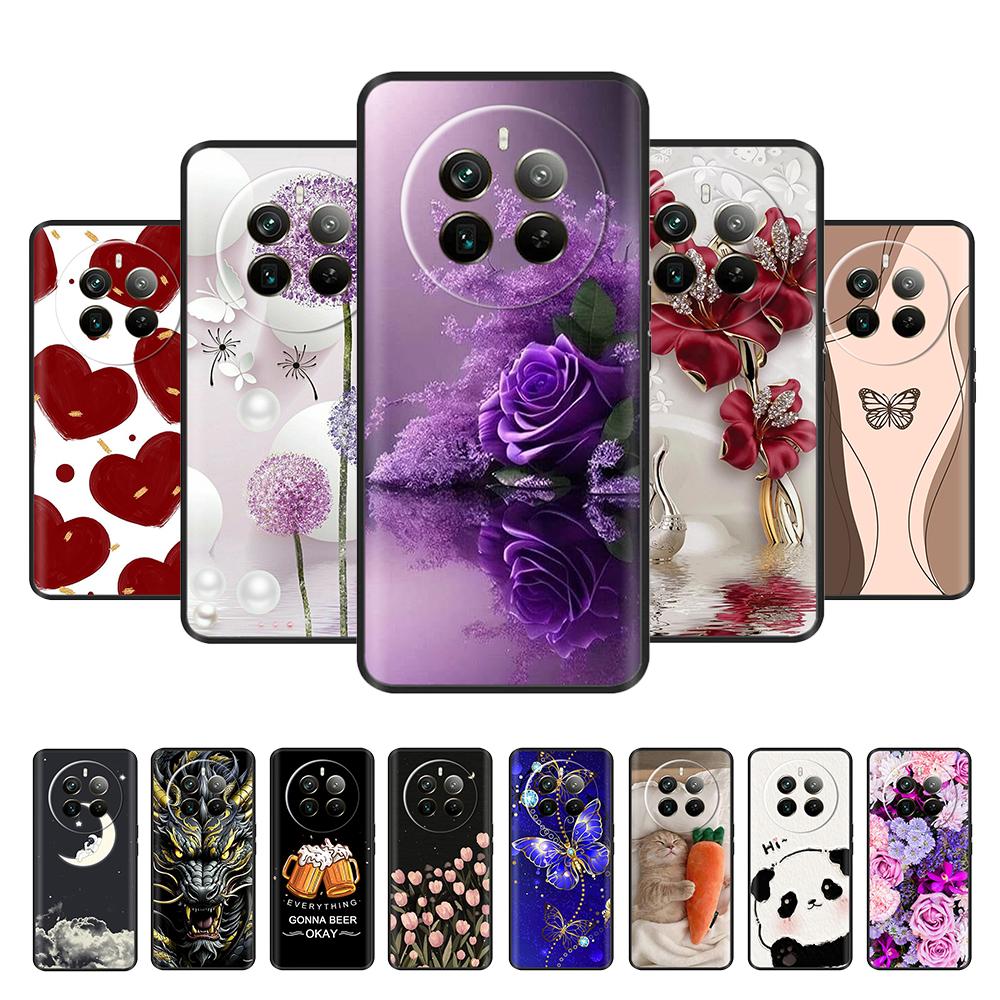 Custodia Cartoon Per Telefono Realme 12 Cover Posteriore In Silicone Liquido Morbido Per Realme 12 Pro Plus 5G Custodie Realme12X