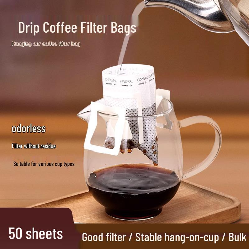 Hanging Ear Disposable Coffee Filter Bags for Hand Pour