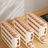 4 Layers Automatic Rolling Egg Holder Rack Fridge Egg Storage Box Container Kitchen Refrigerator Egg Dispenser Fridge Organizer