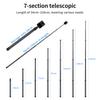 1.5M 3M Invisible Carbon Fiber Extendable Selfie Stick Monopod Bracket for GoPro DJI Osmo 360 Insta360 X5 Go Ultra Stick Pole 7