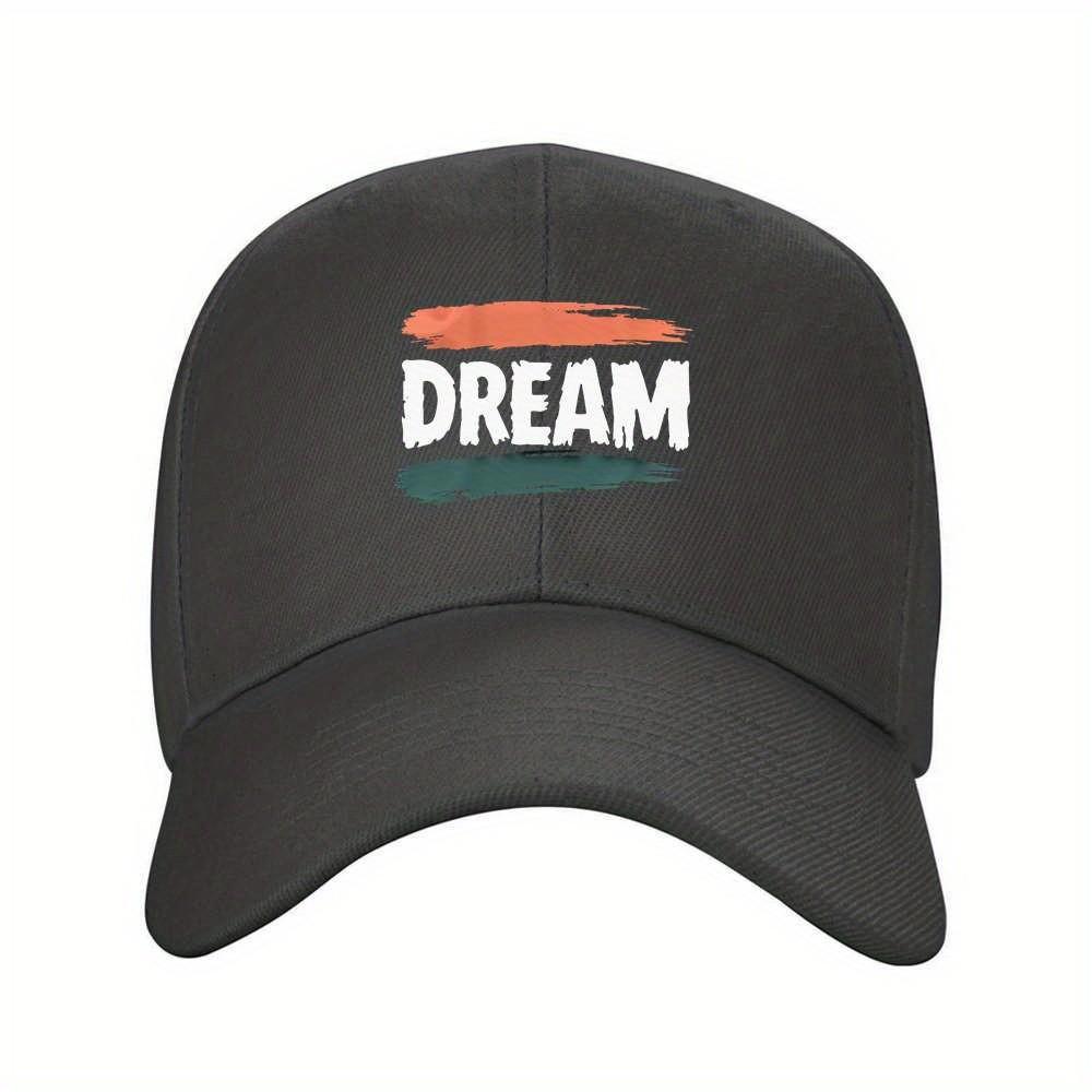 Bold Dream Brushstroke Baseball Cap Unisex Polyester Adjustable Outdoor Sports Hat