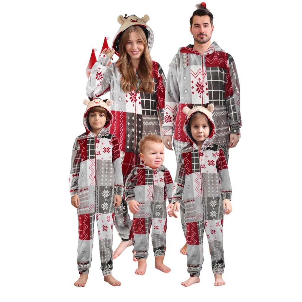 Parent-child Outfit-Christmas Print Parent-child Home Wear Set