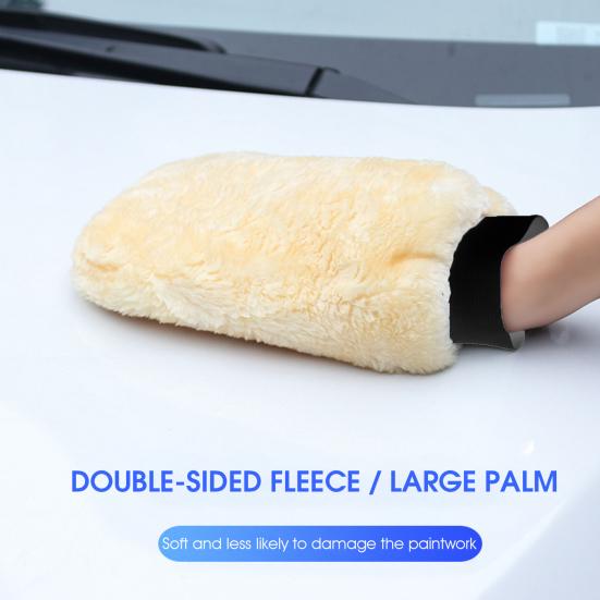 Car Cleaning Glove Ergonomic Design Scratch Free Lint-Free Strong Water Absorption Widely Used Car Wash Mitt