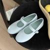 Fashion SUOJIALUN Spring New Women Flat Shoes Fashion Red Mary Jane Shoes Round Toe Ladies Ballerinas Shoes Shallow Slip On Dress Ballet