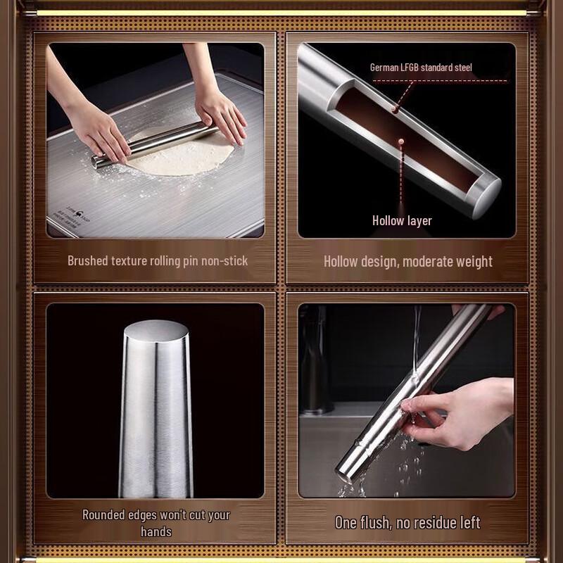 304 Stainless Steel Rolling Pin