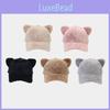 Adorable Cat Ears Sweater Baseball Cap For Autumn Sun Block Kids Teens